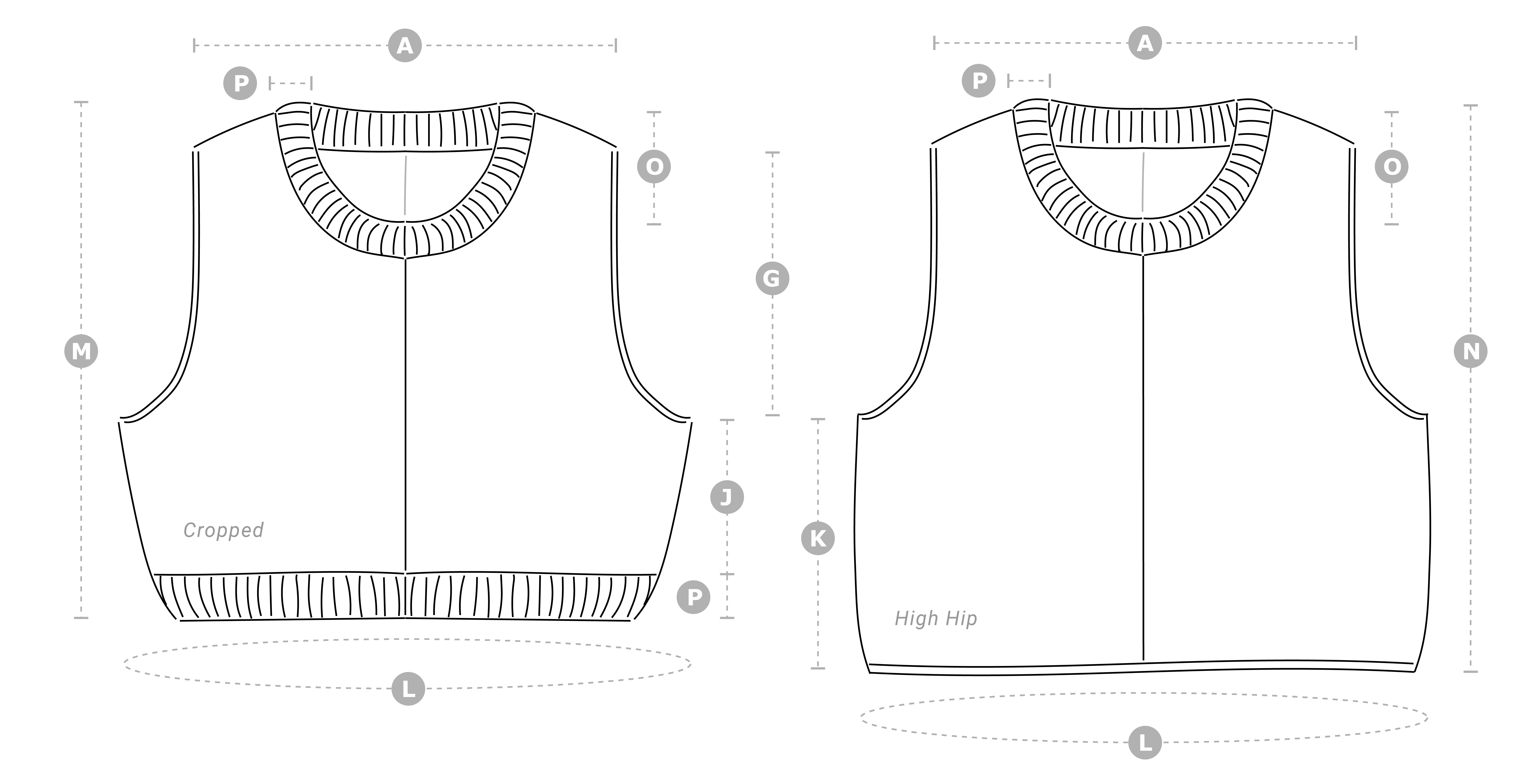 Tetra Slipover Knitting Pattern - Schematic