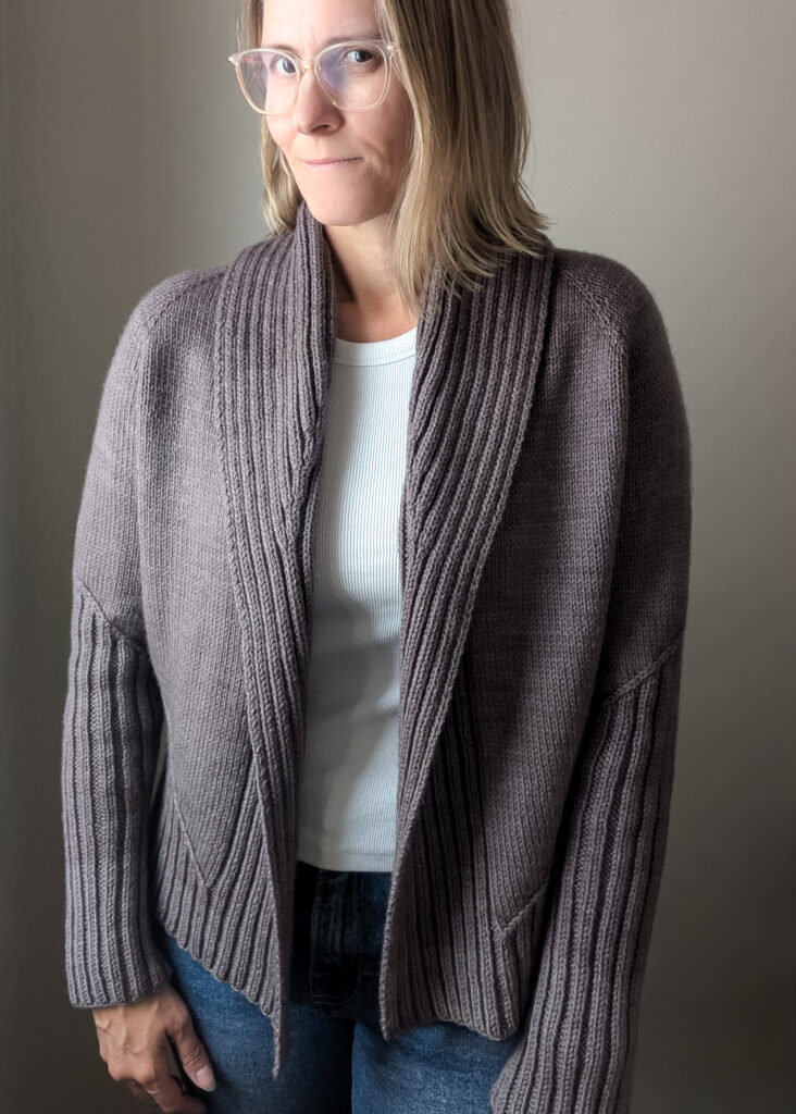 Fall Line Cardigan Knitting Pattern