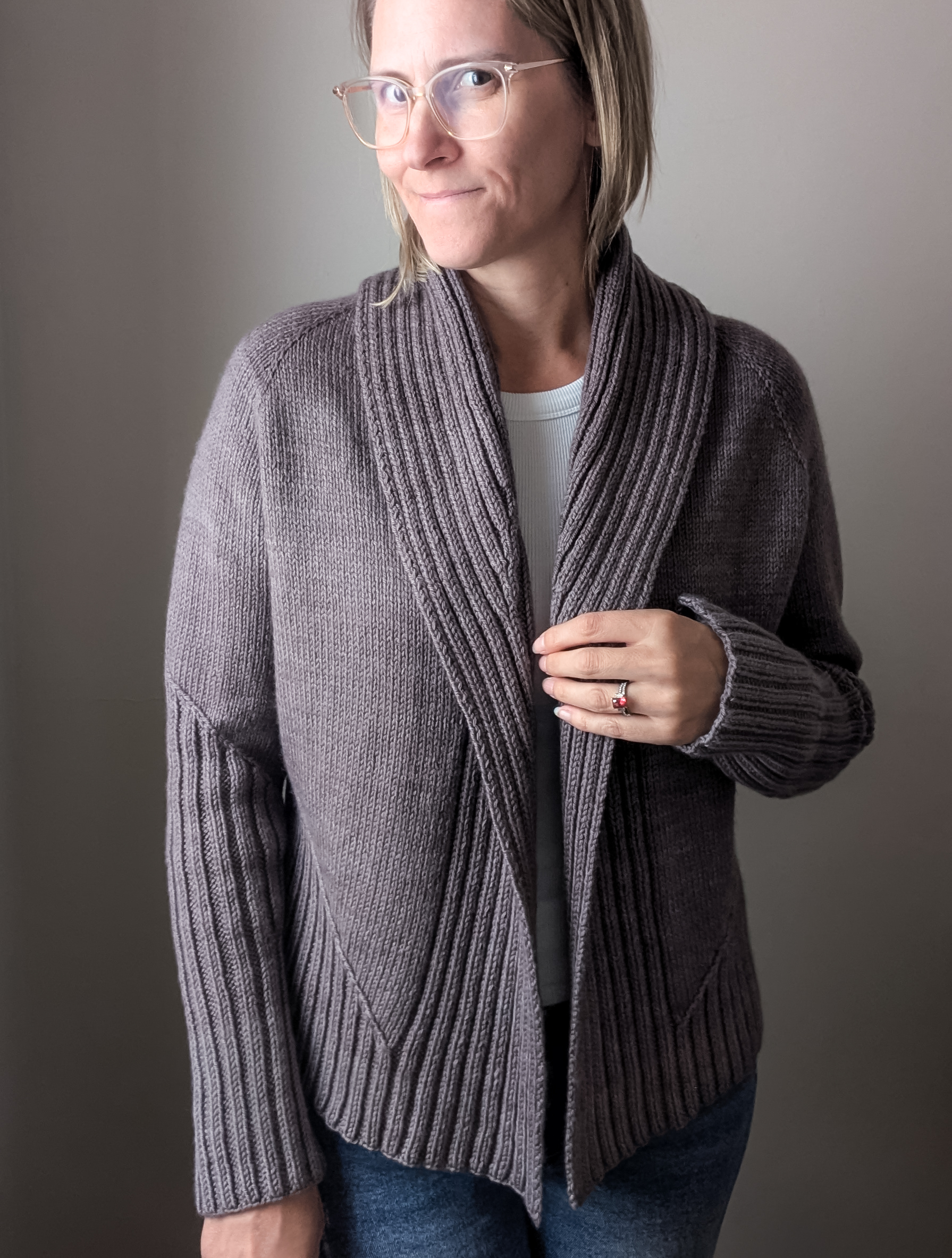 Fall Line Cardigan Knitting Pattern | Newburgh Yarn Co.